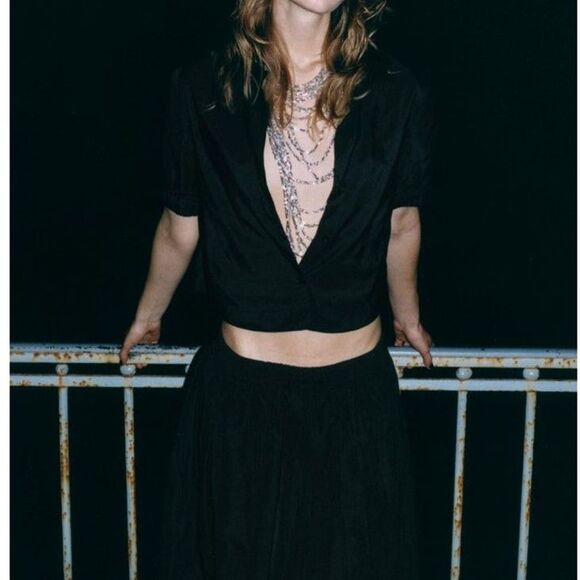 zara crop shirt SW collection small - Picture 1 of 6
